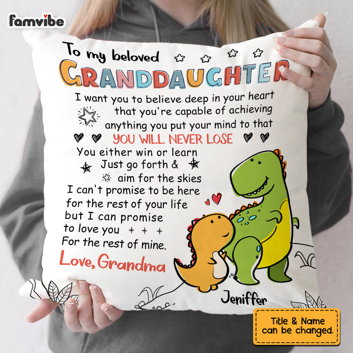 Personalized Granddaughter Love Drawing Pillow AP52 28O28 1