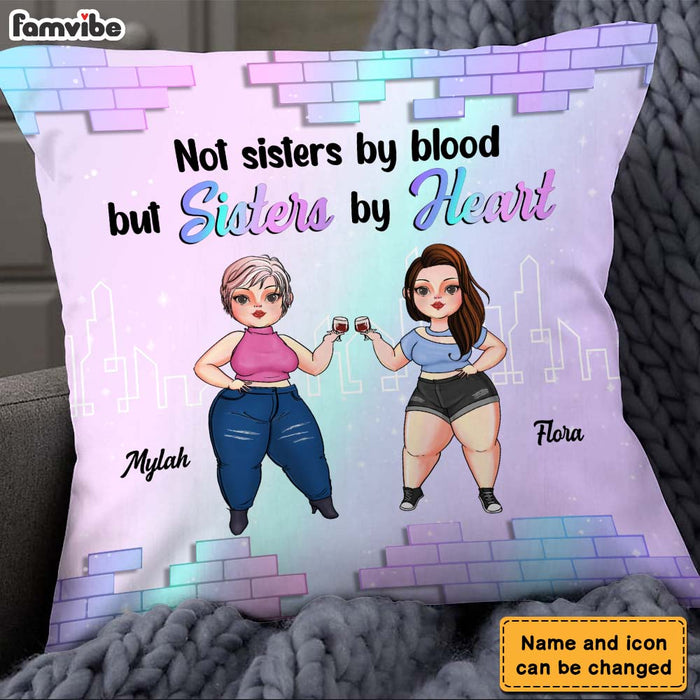 Personalized Friends Not Sisters By Blood But Sisters By Heart Pillow 22663 1