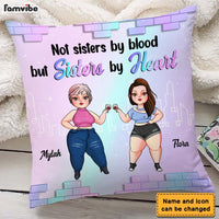 Personalized Friends Not Sisters By Blood But Sisters By Heart Pillow 22663 thumb 1