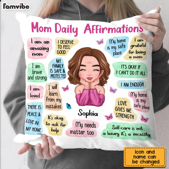 Gift for Son Daughter Daily Affirmations Pillow - newsvips