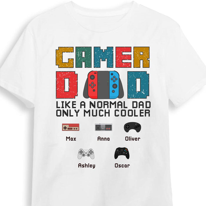 Personalized Dad Grandpa Gaming T Shirt MY302 O58O28 1