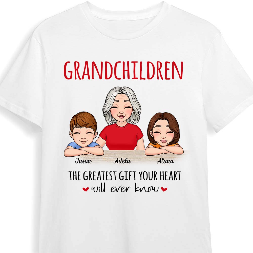 Personalized Grandma And Grandchildren The Greatest Gift Shirt - Hoodie - Sweatshirt 23978