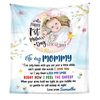 Personalized Baby's First Mother's Day Elephant To My Mommy Blanket 23104 thumb 1