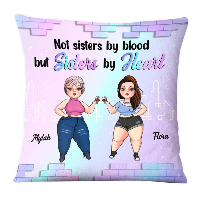Personalized Friends Not Sisters By Blood But Sisters By Heart Pillow 22663 1