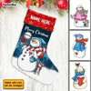 Personalized Snowman Family Christmas Stocking SB102 95O34 1