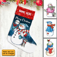 Personalized Snowman Family Christmas Stocking SB102 95O34 thumb 1