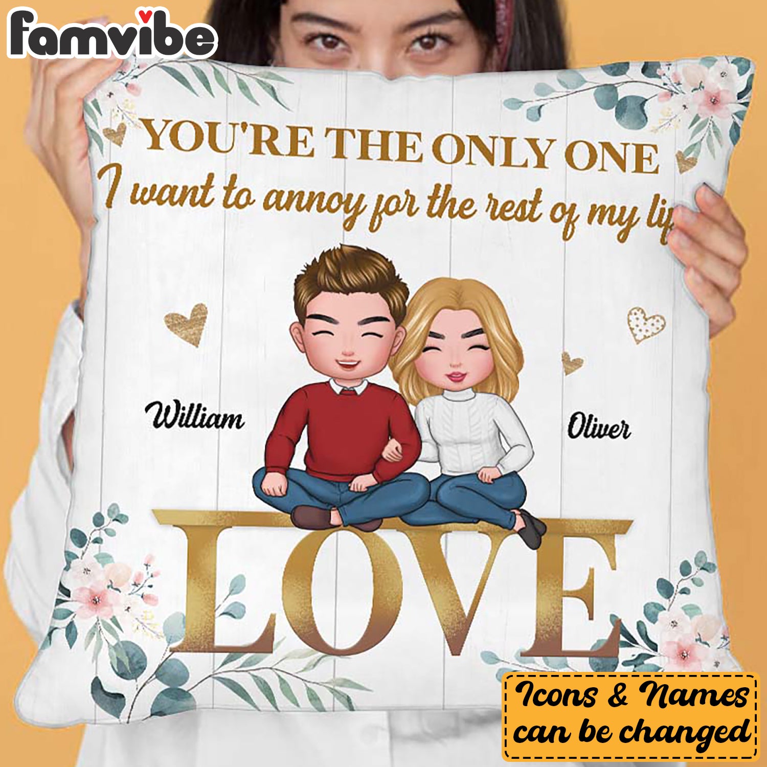 Personalized I Want To Annoy You Couple Pillow DB101 23O28 Primary Mockup