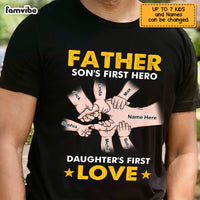 Personalized Dad Hand T Shirt AP213 85O47 thumb 1