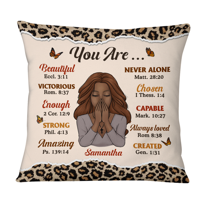 Personalized You Are Bible Verses Pillow NB222 30O47 1
