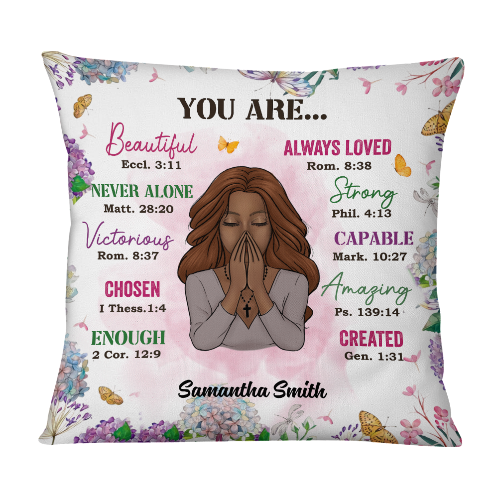 Personalized You Are Daughter Bible Verses Pillow NB262 23O58