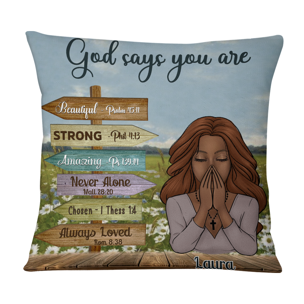 Personalized You Are Daughter Bible Verses Pillow NB244 23O76