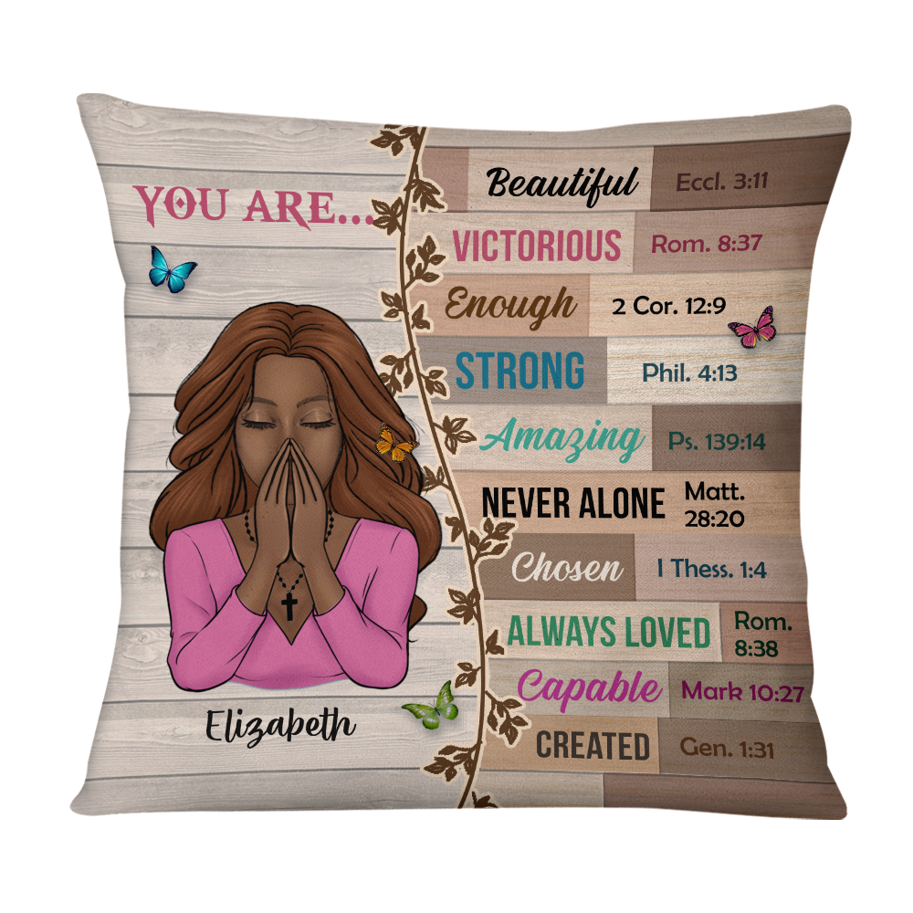 Personalized God Says You Are Inspiration Pillow DB32 32O58