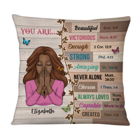 Personalized God Says You Are Inspiration Pillow DB32 32O58 thumb 1