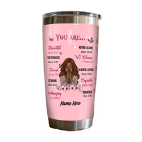 Personalized God You Are Steel Tumbler NB244 30O58 thumb 1