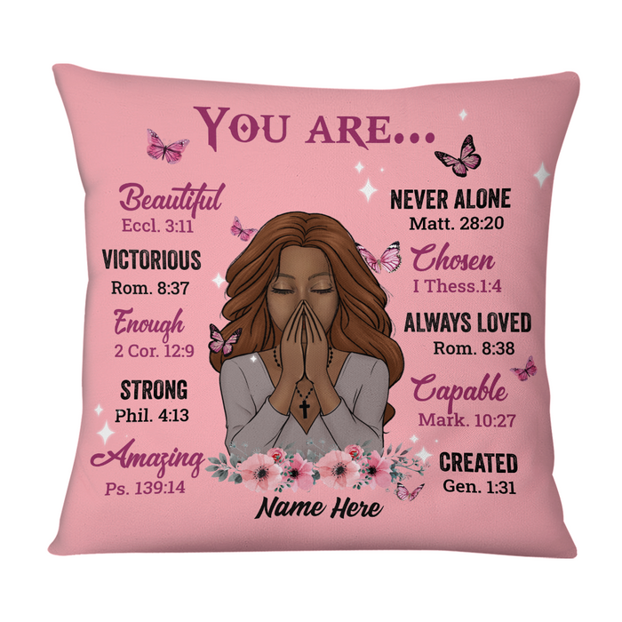 Personalized Daughter God You Are Pillow NB244 30O58 1