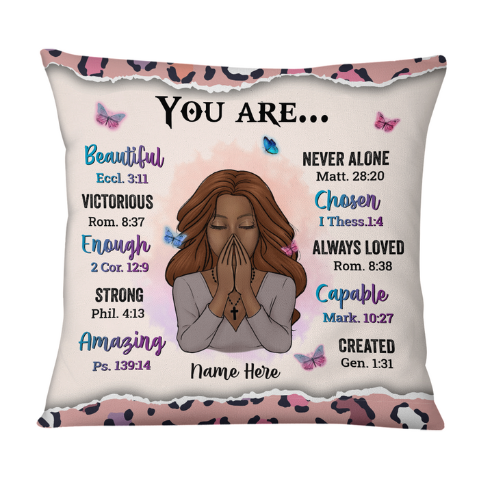 Personalized Bible Verses You Are Pillow NB283 30O58 1
