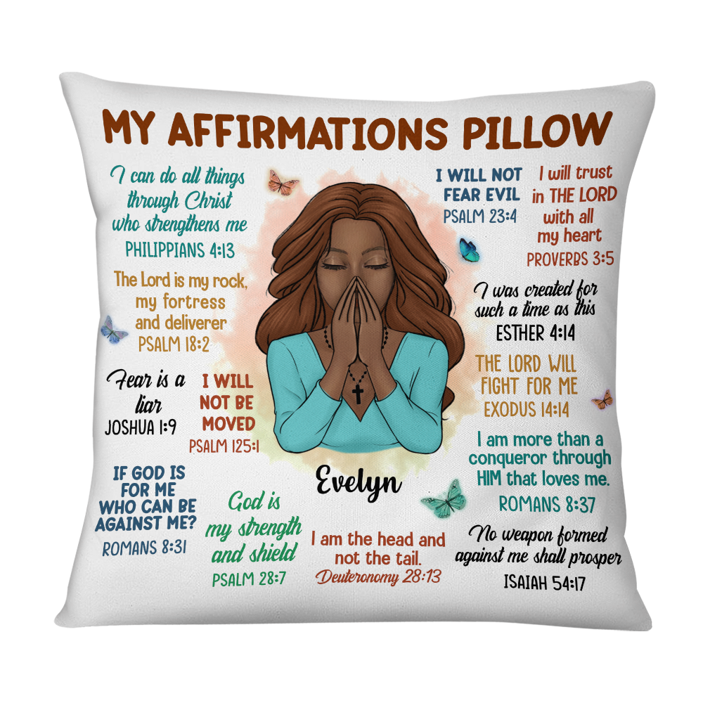 Personalized God My Affirmation Pillow OB213 23O58