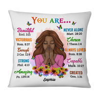 Personalized You Are Daughter Floral Pillow SB53 32O53 thumb 1