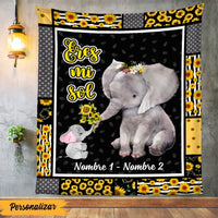 Personalized Elephant Grandma Spanish Abuela Blanket AP1419 95O47 thumb 1