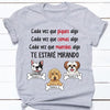 Personalized Dog Watching Perro Perra Spanish T Shirt AP1310 30O47 1