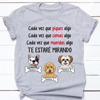 Personalized Dog Watching Perro Perra Spanish T Shirt AP1310 30O47 thumb 1