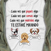 Personalized Dog Watching Perro Perra Spanish T Shirt AP1310 30O47 1