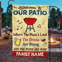 Personalized Welcome To Partio Backyard Gardening Flag AG73 73O47 thumb 1