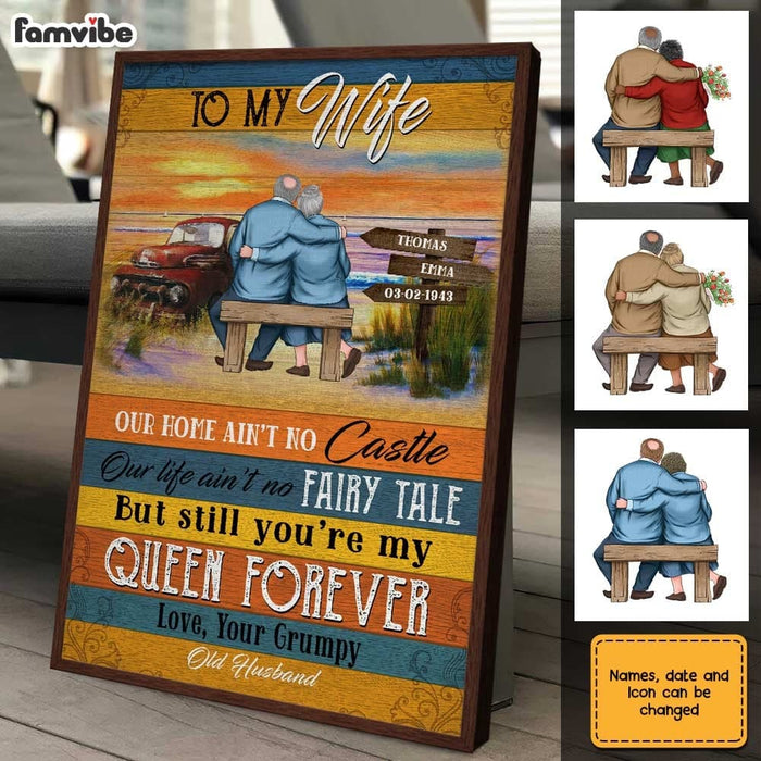 Personalized To My Wife Sunset Poster JN304 58O31 1