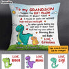 Personalized Grandson Dinosaur Pillow NB251 95O34 thumb 1
