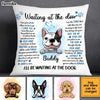 Personalized Waiting  At The Door Dog Memo Pillow AG201 58O34 1